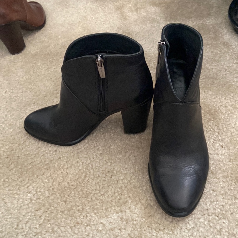 Vince camuto black booties